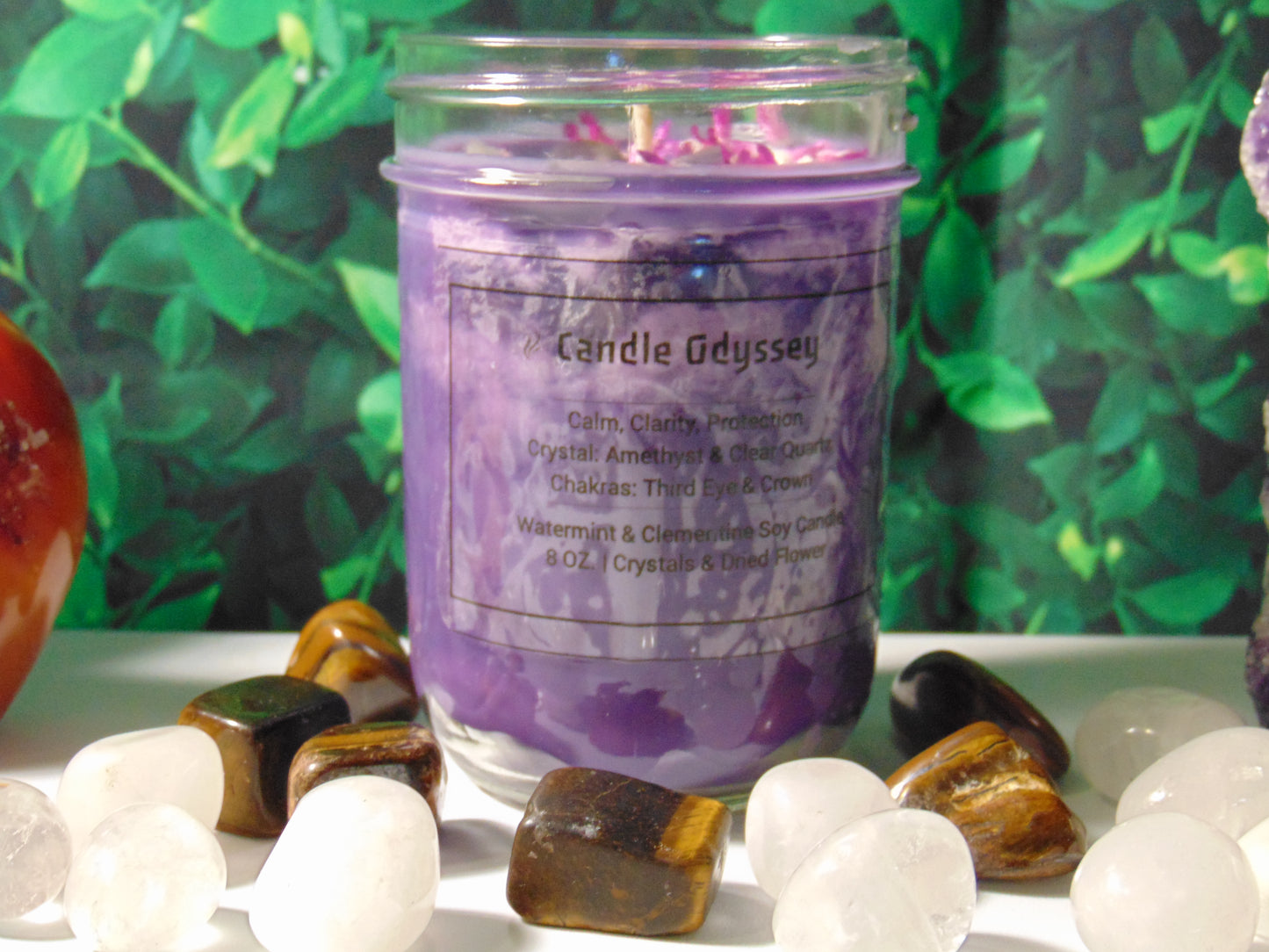 Watermint & Clementine Scented Soy Hand Poured Candle