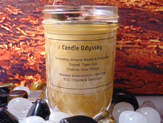 Bourbon Butterscotch Scented Soy Hand Poured Candle