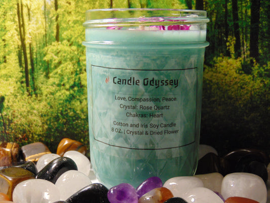 Cotton Iris Scented Soy Hand Poured Candle