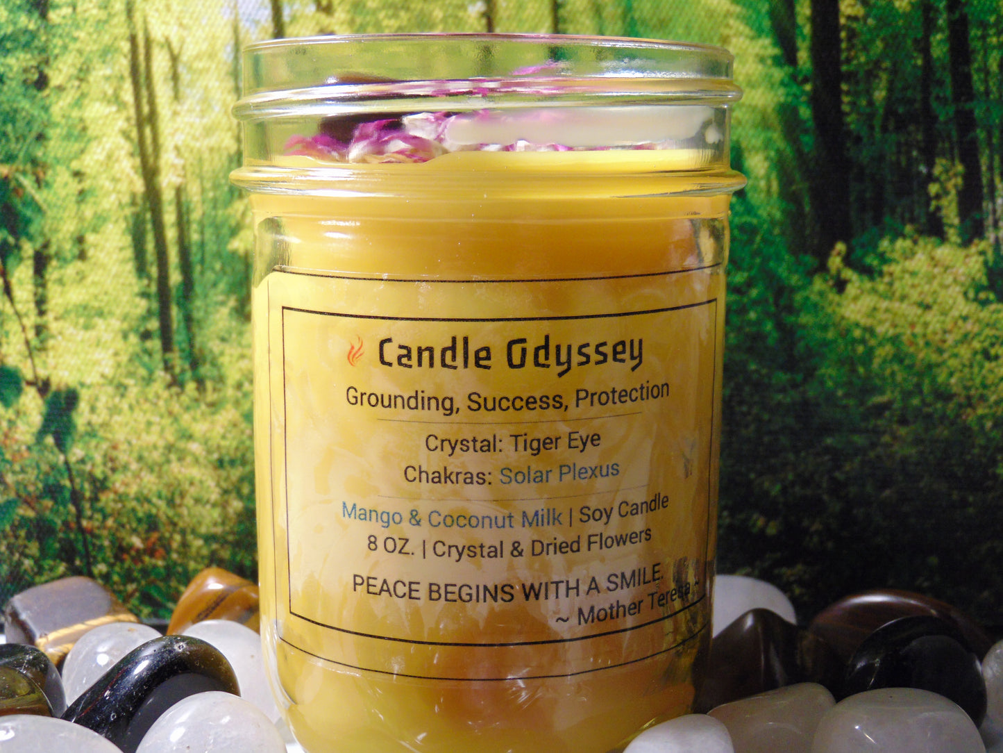 Mango and Coconut Milk Tarot Soy Hand Poured Candle