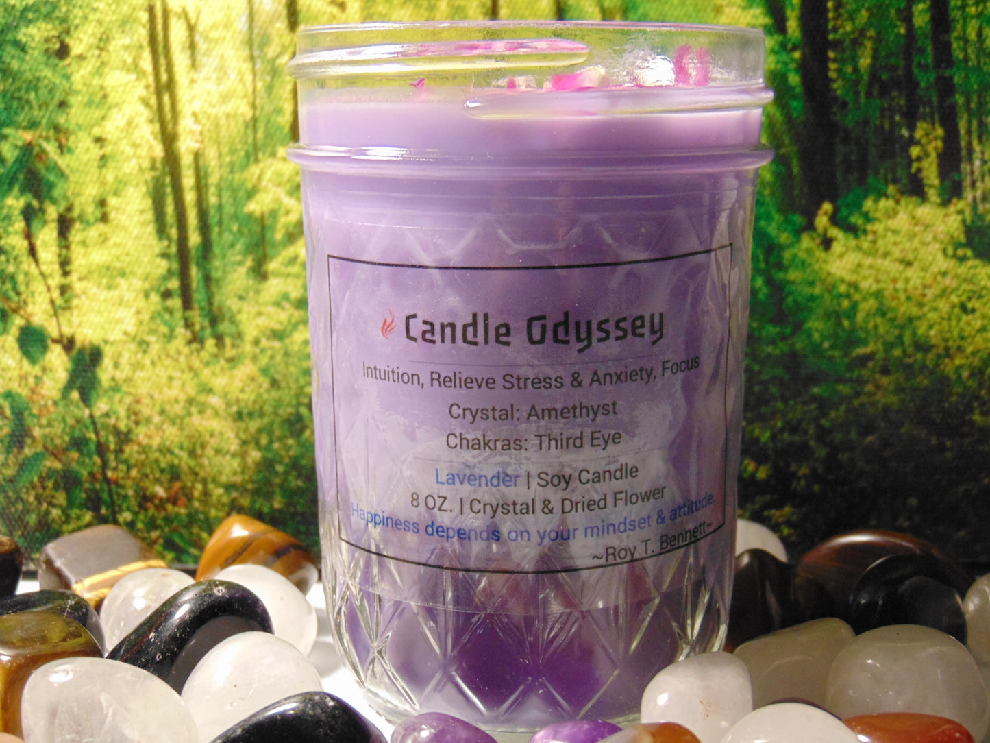 Lavender Scented Soy Hand Poured Candle